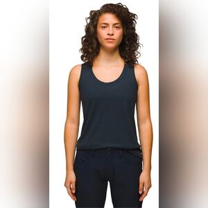 prAna Size XS Fits 0-2 Cozy Up Scoop Neck Tank Top Stormy Night Heather Gray